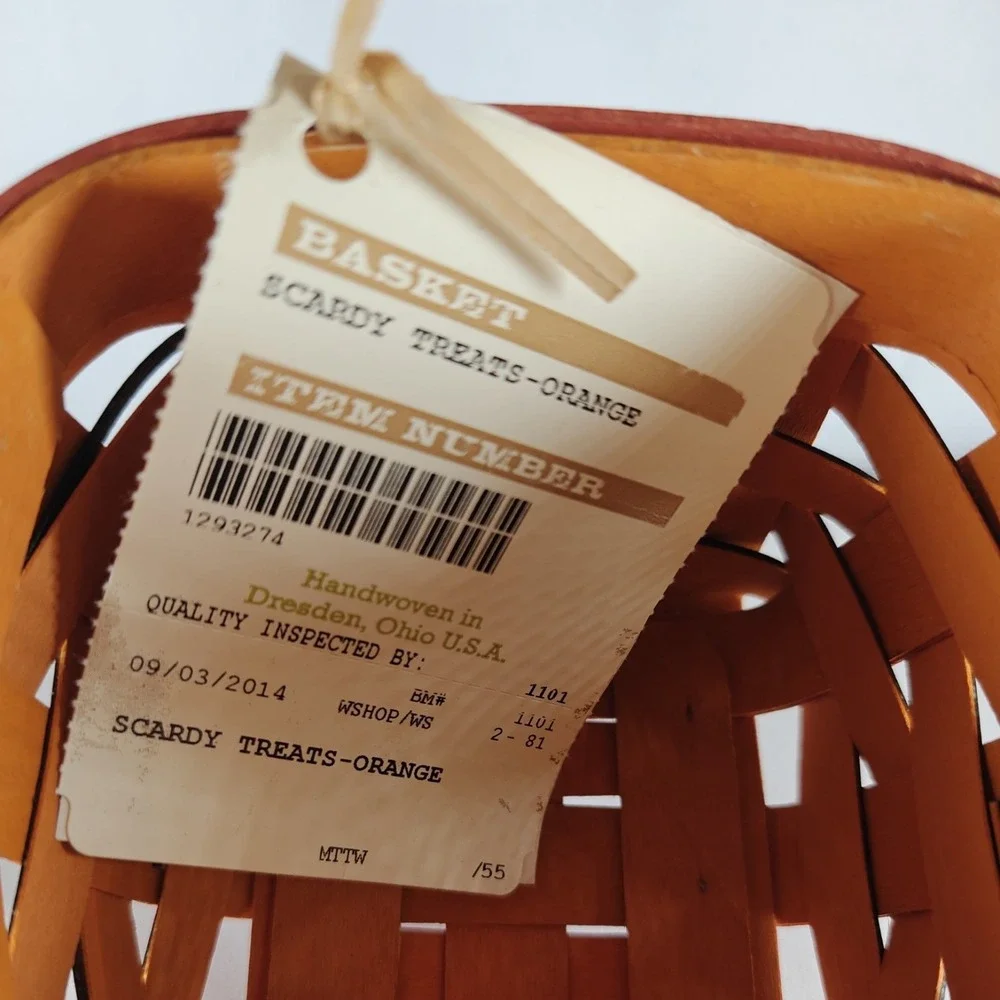 2014 Longaberger‎ Scaredy Treats Basket Set - Orange